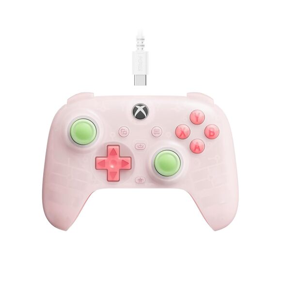 New Mini Xbox controller (wired) in Translucent Pink - Picture 1 of 6